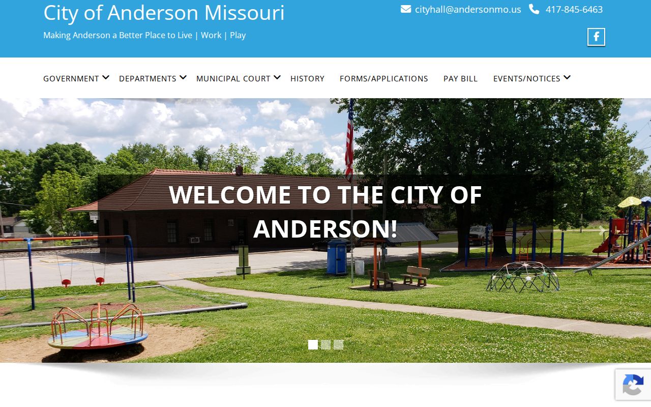 Anderson criminal records City of Anderson portal