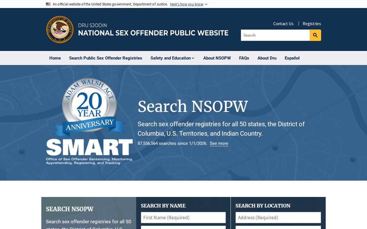 McDonald County sex offender lookup through the national registry search