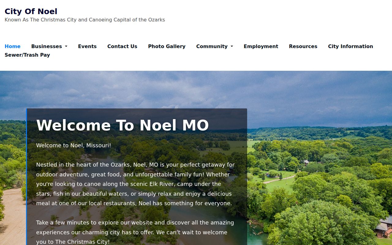 Noel criminal history official city records homepage